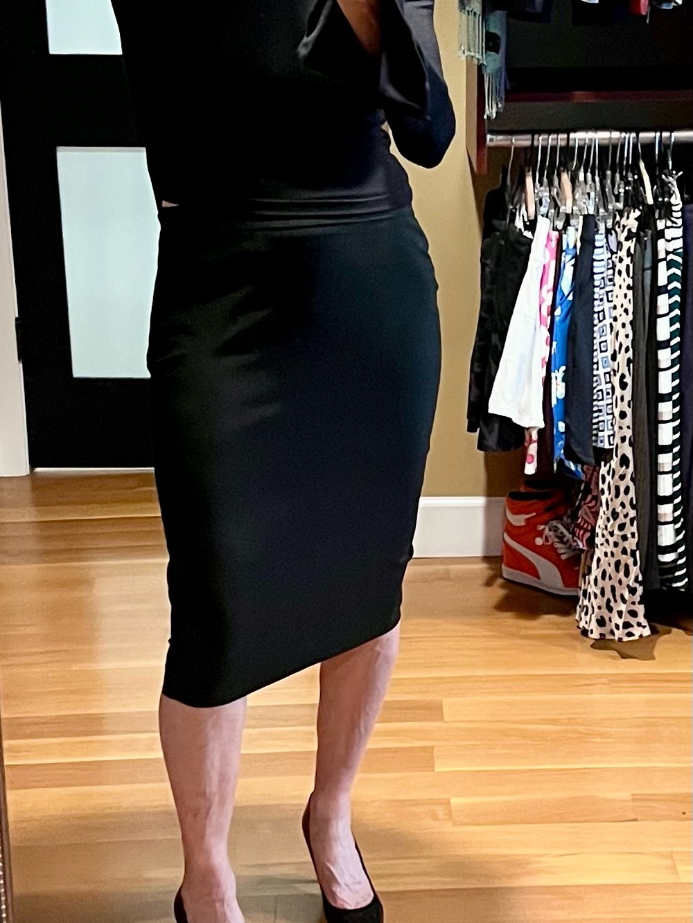 Incotex Black Pencil Skirt - Made in Italy